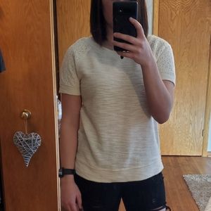 Short sleeve sweatshirt top